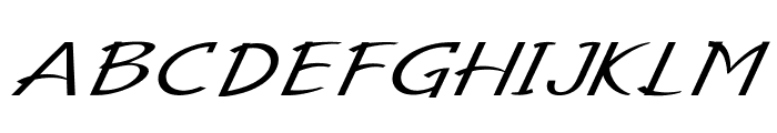 Famico-ExpandedItalic Font UPPERCASE