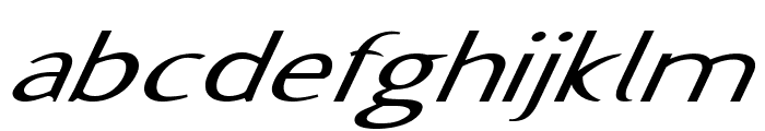 Famico-ExpandedItalic Font LOWERCASE