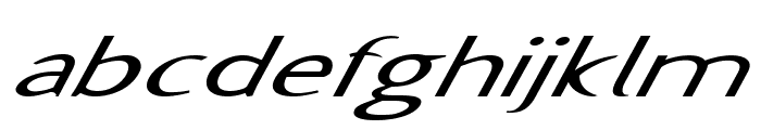 Famico-ExtraexpandedItalic Font LOWERCASE