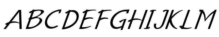 Famico-Italic Font UPPERCASE