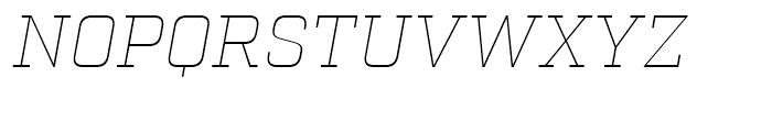 Factoria Thin Italic Font UPPERCASE