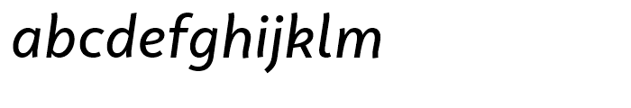 Faible Medium Italic Font LOWERCASE