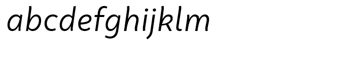 Faible Regular Italic Font LOWERCASE
