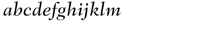 Fairfield 56 Medium Italic Font LOWERCASE