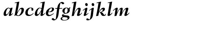Fairfield 76 Bold Italic Font LOWERCASE