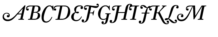 Farnham Display Regular Italic Swash Font UPPERCASE