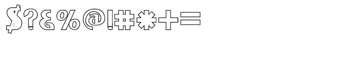 Fat Font Grotesk Outline Font OTHER CHARS