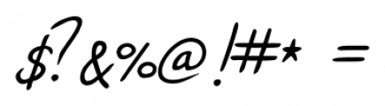 Fabio Handwriting Regular Font OTHER CHARS