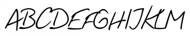 Fabio Handwriting Regular Font UPPERCASE
