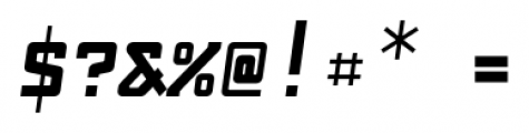 Fabryka 4F ExtraBold Italic Font OTHER CHARS