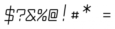 Fabryka 4F Italic Font OTHER CHARS