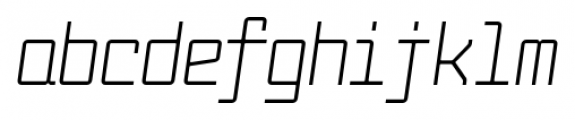Fabryka 4F Italic Font LOWERCASE