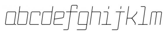 Fabryka 4F Light Italic Font LOWERCASE