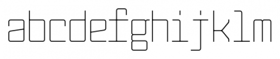 Fabryka 4F Light Font LOWERCASE