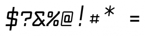 Fabryka 4F Medium Italic Font OTHER CHARS
