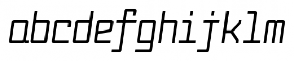 Fabryka 4F Medium Italic Font LOWERCASE