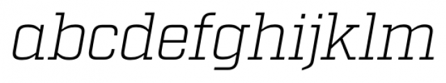 Factoria Light Italic Font LOWERCASE