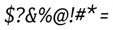 Fairplex Narrow Book Italic Font OTHER CHARS