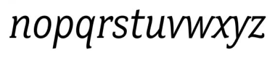 Fairplex Narrow Book Italic Font LOWERCASE