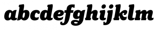 Fairplex Wide Black Italic Font LOWERCASE
