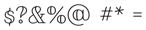 Fairwater Serif Open Font OTHER CHARS