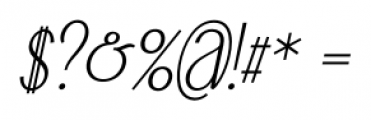 Falkin Sans Italic Font OTHER CHARS