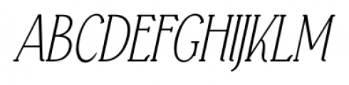 Falkin Serif Italic Font UPPERCASE