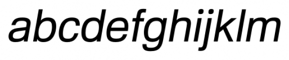 Familiar Pro Regular Oblique Font LOWERCASE
