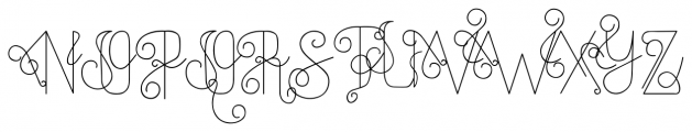 Fantasia Monoline Alt 04 Font UPPERCASE