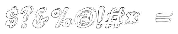 Fantastique Italic Font OTHER CHARS