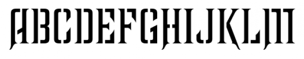 Farquharson  Stencil Font UPPERCASE