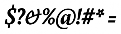 Farrerons Serif Bold Italic Font OTHER CHARS