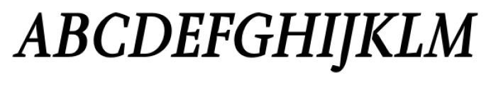 Farrerons Serif  Demi Bold Italic Font UPPERCASE