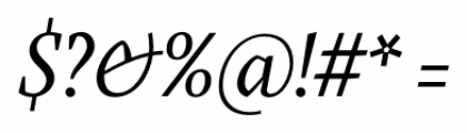 Farrerons Serif Italic Font OTHER CHARS