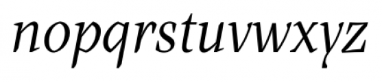 Farrerons Serif  Light Italic Font LOWERCASE