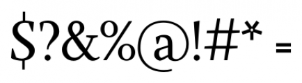 Farrerons Serif Regular Font OTHER CHARS