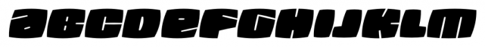 Fatquad 4F Wide Italic Font LOWERCASE
