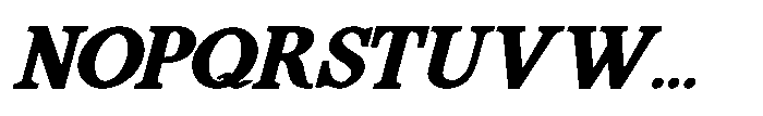 FA Alvensvo Bold Italic Font UPPERCASE