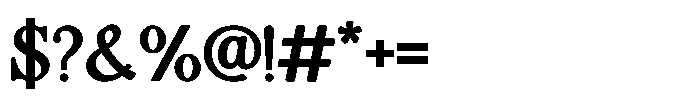 FA Alvensvo Bold Font OTHER CHARS