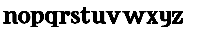 FA Alvensvo Bold Font LOWERCASE