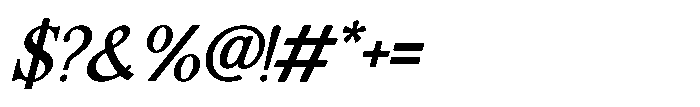 FA Alvensvo Italic Font OTHER CHARS