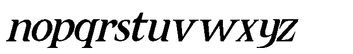 FA Alvensvo Italic Font LOWERCASE