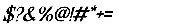 FA Alvensvo Medium Italic Font OTHER CHARS