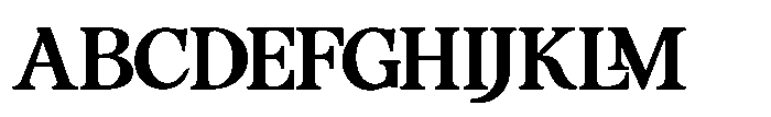 FA Alvensvo Medium Font UPPERCASE