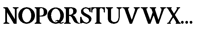 FA Alvensvo Medium Font UPPERCASE