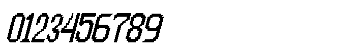 FA Dotabyte Italic Font OTHER CHARS