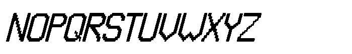 FA Dotabyte Italic Font UPPERCASE