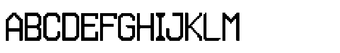FA Dotabyte Regular Font UPPERCASE