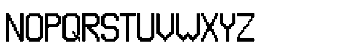 FA Dotabyte Regular Font UPPERCASE