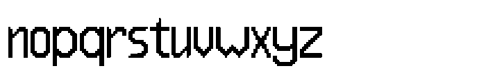 FA Dotabyte Regular Font LOWERCASE